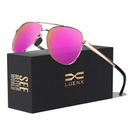 LUENX Aviator Sunglasses for Men Women Polarized - UV400 Protection, Stylish Shades 59 MM, Driving, 