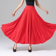 Modern Dance Skirt Red Communication Dance Skirt National Standard Dance Long Skirt Communication Da
