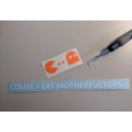 Packman Bicycle Cutting Sticker