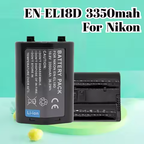EN-EL18d Battery 3350mAh for Nikon Z9 D6 D5 D4S D4, High Power for MB-D12 MB-D15 Grip on D850 D800 D