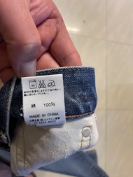 edwin古著牛仔褲靚花，腰圍w33實際w36有圖為證