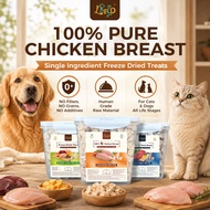 LDECO Freeze Dried Chicken Cat Treats Pet Snacks Pet Food Freeze Dried Cubes For Dogs & Cats