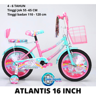 Sepeda anak perempuan mini 16 inch usia 4 - 6 tahun Kuda Pony