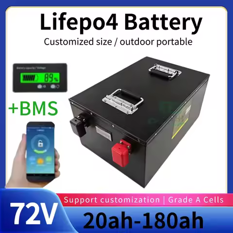 xs 72V 20ah 40ah 60ah 80ah 100ah 120ah 150ah 180ah lifepo4 lithium battery BMS for scooter Inverter 