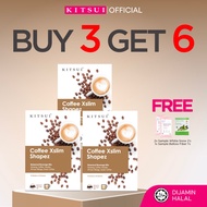 [BUY 3 GET 6] KITSUI Coffee x3 [FREE 2x Whitie Snow 2's + 1x Belloss Fiber 1's] Supplement | Halal