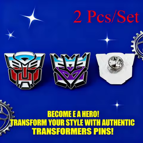 Transformers Prime Anime Metal Pin Alloy Brooch Japanese Cartoon Gift Optimus Prime Robot Megatron C