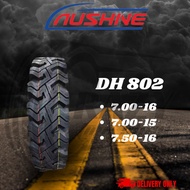 AUSHINE LORRY TRUCK TIRES TYRE TAYAR 7.00-15 7.50-15 7.00-16 7.50-16 670-15 DH802 / DH804