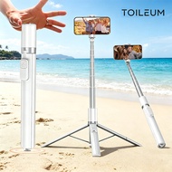TOILEUM 173cm Magnetic Bluetooth V5.2 Selfie Stick, Remote Auto Unlock, Phone Stand, Rotatable Phone