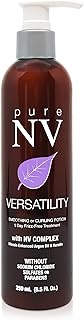 Pure NV Versatility Smoothing and Curling Potion 1-Day Frizz Free Treatment - Contains NV Complex with Keratin and Argan Oil to Protect, Add Shine, and Control Texture (8.5 Oz Bottle)