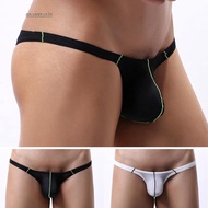 Men Gay Underwear Breathable Low waist Men Gay Sexy G-strings Underpants T-back Panties Bulge pouch Sissy Fashion