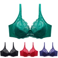 New Arrived Ultra-thin Plus Size 36 38 40 42 44 46 E F Cup Wome Underwear Bra Solid Transparent Lace