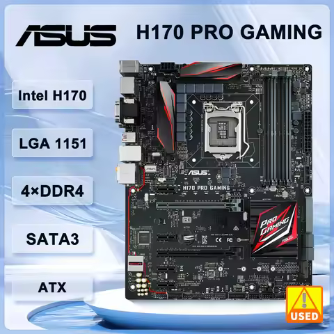 ASUS H170 PRO GAMING Motherboard intel H170 DDR4 64GB LGA 1151 M.2 ATX support i3-6300 i5-6500 i3-71