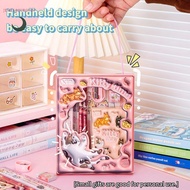 6in1 Stationery Set 3D Cartoon Handheld Stationery Set Children's Learning Gift Box Learning Station