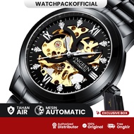 FNGEEN 6018 Jam Tangan Pria Mechanical Automatic Luxury Business Original Tahan Air Watch + Kotak Gratis