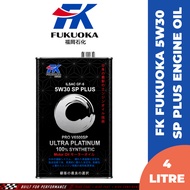 FK FUKUOKA Pro V6500SP 5W30 Fully Synthetic SP 4L Ultra Platinum Engine Oil For Proton/ Perodua/ Toy