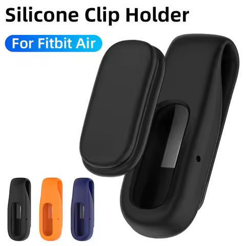 Silicone Clip Case For Google Fitbit Air Smart Watch Band Holder Protection Cover Soft Shell Skin Tr