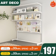 Rak Buku Besi Pegboard Organizer Book Rack Adjustable muji book shelf DIY Metal Storage Rack book sh