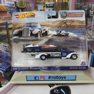 HOT WHEELS PREMIUM CLASSIC HYDROPLANE SPEED WAZE HW TEAM TRANSPORT #49
