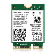 6E Wireless Card AX211NGW M.2: CNVio2, Bluetooth 5.3, Tri-Band 5400Mbps, Network Adapter Laptop Supp