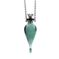 Alchemy/Aromatherapy Essential Oil Colored Glass Wishing Bottle/Magic Pendulum