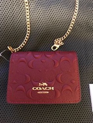 Coach酒紅色廢包