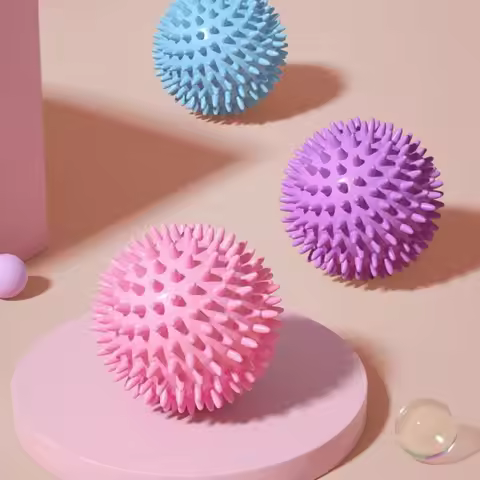 Fascia Ball 7cm Sea Urchin Prick Hollow Elastic Ball for massager Relieving Relaxing Shoulder Neck W