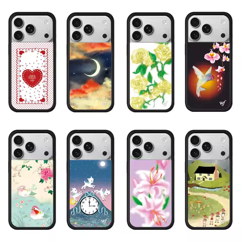 New Wildflower Roses 3D WF Hummingbird Phone Case for iPhone 17 12 13 14 15 16 Pro Max Plus Lakeside