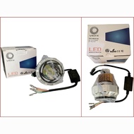 Lampu Utama LED Projie Hi Low Motor Gen 2 U12 Bulat Running 30Watt Projector 30 Watt ( MERAH BIRU ME