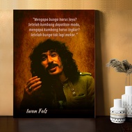 Iwan Fals Poster Aesthetic Wall Decoration MDF Material Gb7