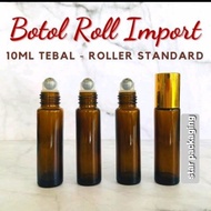 Botol Roll On 10ml Cokelat Botol Roll On 10ml Amber Tebal EssentialOil