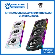 Kit 3 Fans Jungle Leopard Interstellar V4 Digital Block