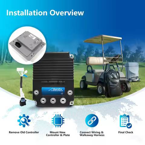 48V 500Amp DC Motor Controller for Curtis 1268 to Yamaha Moric G29 G29E YDRE Golf Cart Replace JW2-H