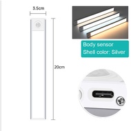 Vimite LED 40CM ไฟ มีเซ็นเซอร์ Wireless Magnetic Cabinet Light USB Rechargeable Battery Motion Sensor ไฟกลางคืนs หลอดไฟห้องนอน ไฟตู้เสื้อผ้า Lighting for Room  Kitchen Bar Hallway Stairs Wall Warm White