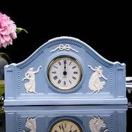 英國製Wedgwood跳舞女神收藏版壁玉浮雕陶瓷桌鐘座鐘時鐘