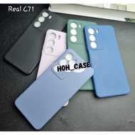 Realme note 70 c71 c75 c75x macaron square case liquid soft case