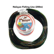 (RAINBOW) NELAYAN FISHING LINE 200M (40LBS - 150LBS) / TALI TANGSI NYLON / TANGSI NELAYAN PACKET