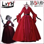 [LXYH- COSER KING] Game Identity V Marie Madame Red Mary Bloody Queen Cosplay Costume Set Dress Wig Women เครื่องแต่งกายคอสเพลย์ การ์ตูนอะนิเมะ ชุดแฟนซี dov