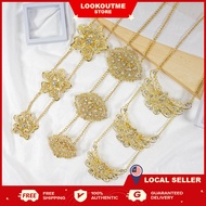 Kerongsang Pin Tudung Dokoh Baju Kebaya Chain Luxury Brooch Mrs. Gold Silver Necklace Borong Muslimah Fashion