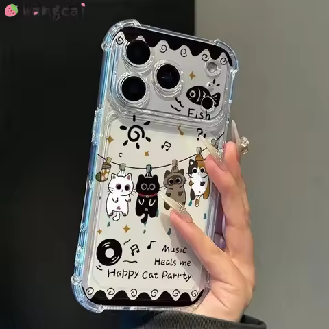 Cute Flower Cat Clear Case For Realme Note 80 70 70T 60 60X 50 8i 7i 8 7 6 5 3 Pro 6i 6S 5i 5S 5G 4G