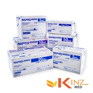 Nipro Syringe ไซริ้งค์ นิโปร กระบอกฉีดยาแบบไม่มีเข็ม ทุกขนาด 1ml 3ml 5 ml 10ml 20 ml 50ml (กล่อง)