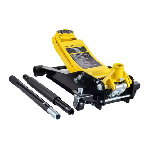 SucceBuy 2 Ton Low Profile Floor Jack Heavy Duty Iron Hydraulic Racing Floor Jack, Hydraulic Car Jac