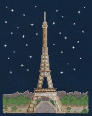 BK1725 - DMC Paris By Night Cross Stitch Kit DMC
