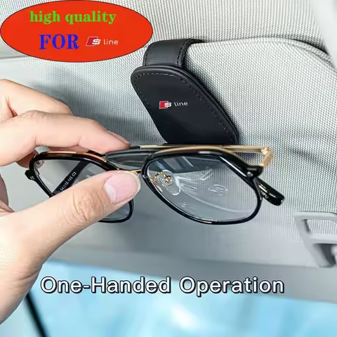 Universal Car Sunglasses Holder Car Magnetic Clip For Audi Sline A3 A6 Q3 B5 B6 B7 B8 B9 Q7 8P 8V 8L