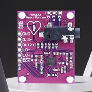 2026 AD8232 ECG Physiological Measurement Heart Pulse ECG Monitor Sensor Module Single Lead Heart Ra