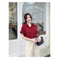 Batwing Sleeve Satin Silk Shirt - Freesize Premium Korean Silk