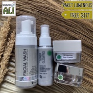 1 Paket Luminous Ms Glow ( Sabun + Toner + Day Cream + Night Cream + Dompet ) paket lumi ms glow / l