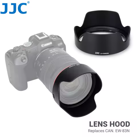 JJC LH-EW83N Bayonet Lens Hood Black Lens Hood Shade Compatible with Canon RF 24-105mm f/4L IS USM l