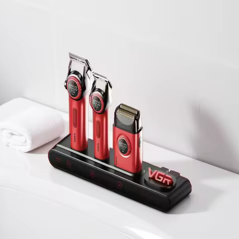 VGR Hair Trimmer Professional Hair Cutting Machine Electric Shaver Barber Clippers 9000 RPM Clipper 