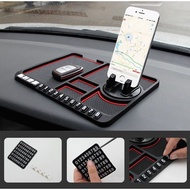 Car Dashboard Anti Slip Mat Sticky GPS Mobile Phone Holder Stand Parking Number Plate Car Interior O
