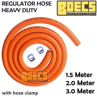 LPG Hose Universal Standard Size High Quality Flexible (1.5m, 2.0m, 3.0m) with 2pcs Clamps I Bdecs